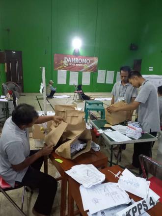 Rangkaian Pelaksanaan Pemilu 2024 di Segoroyoso Berjalan Lancar dan Kondusif
