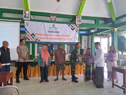 Fasilitasi Penyandang Disabilitas Kalurahan Segoroyoso Tahun 2025